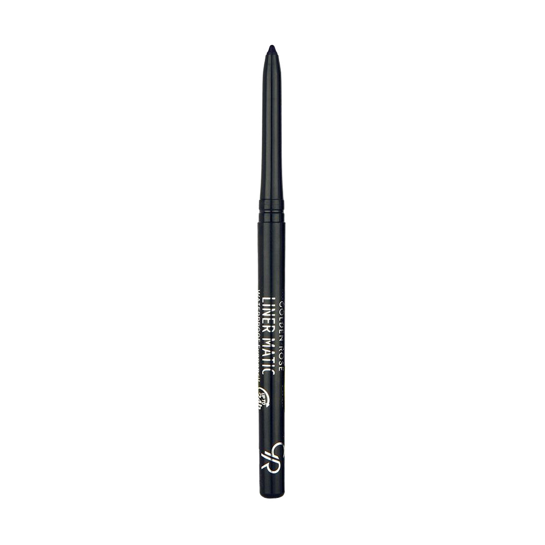 Водостійкий олівець для очей Golden Rose Liner Matic Waterproof Eyepencil 201 Black, 0.35 г